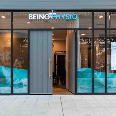 Being Physio Caddens clinic entrance